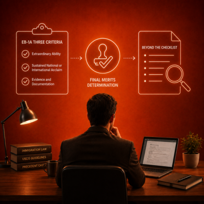 Beyond the Checklist: Why Meeting EB-1A's Three Criteria Doesn't Guarantee Approval